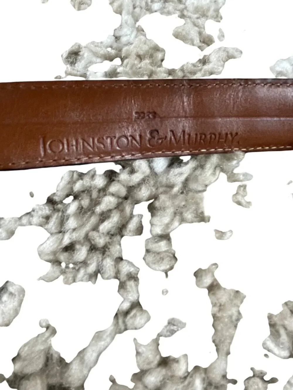 Johnston & Murphy South American Crocodile Leather Belt With Silver Buckle Made